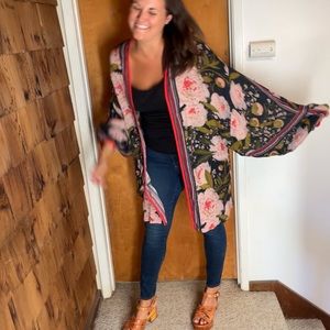 Floral Anthropologie Kimono